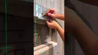 Installing A Tile Shower Soap Niche Using Our Patented Trim Square