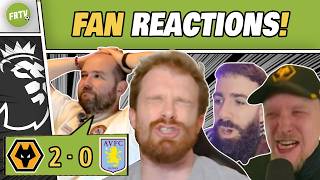 Aston Villa Fans GUTTED & Wolves Fans GO WILD Reactions to Wolves 2-0 Aston Villa