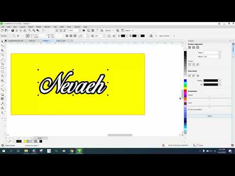 Corel Draw Tips u0026 Tricks Outline around a font Part 3