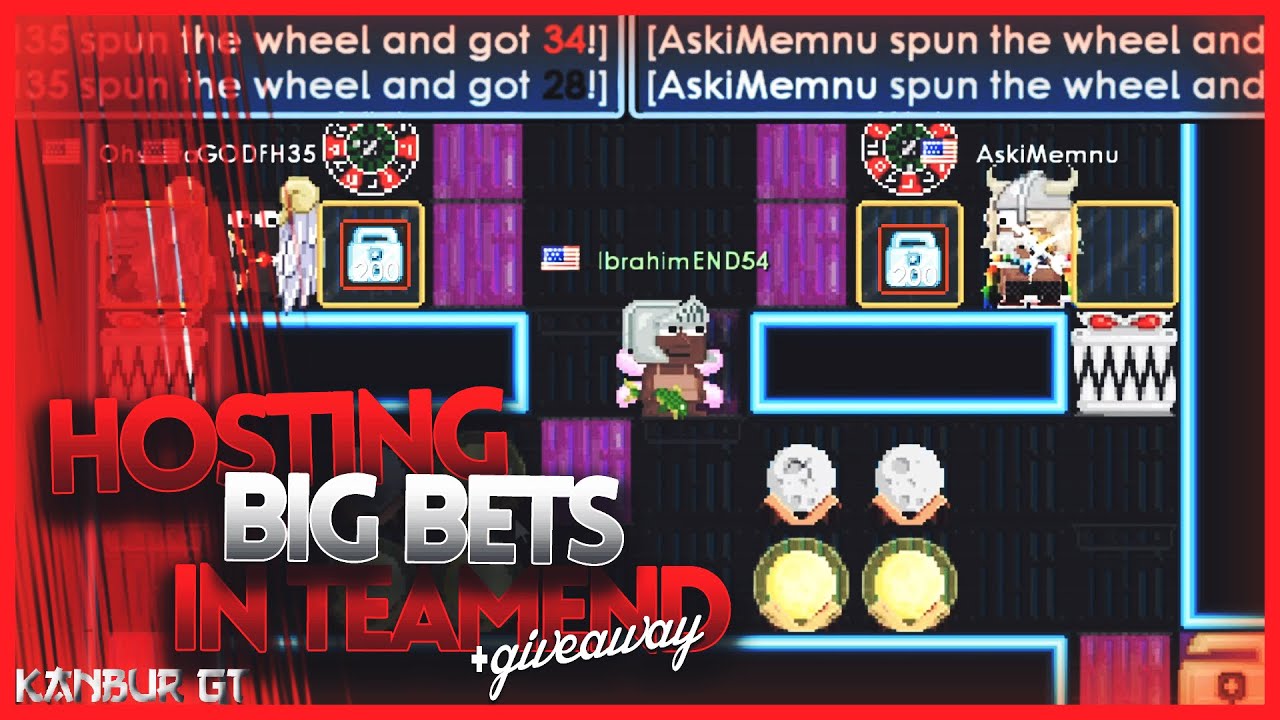 HOSTING BIG BETS IN TEAMEND [100DL vs 100DL!] | Growtopia Casino