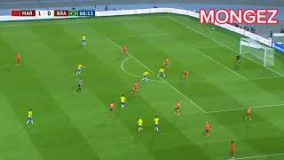 اهداف فوز المنتخب المغربي علي البرازيل ■ اسود الأطلسي تهزم السليساو