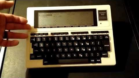 Vintage Tandy 102 Computer. What A Neat Find!