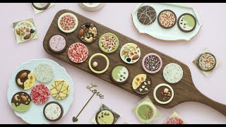 스윗핑크 럭스바크 초콜릿만들기 How to make chocolate (DIY set) 몰드로 원형 바크 초콜릿 만드는 방법