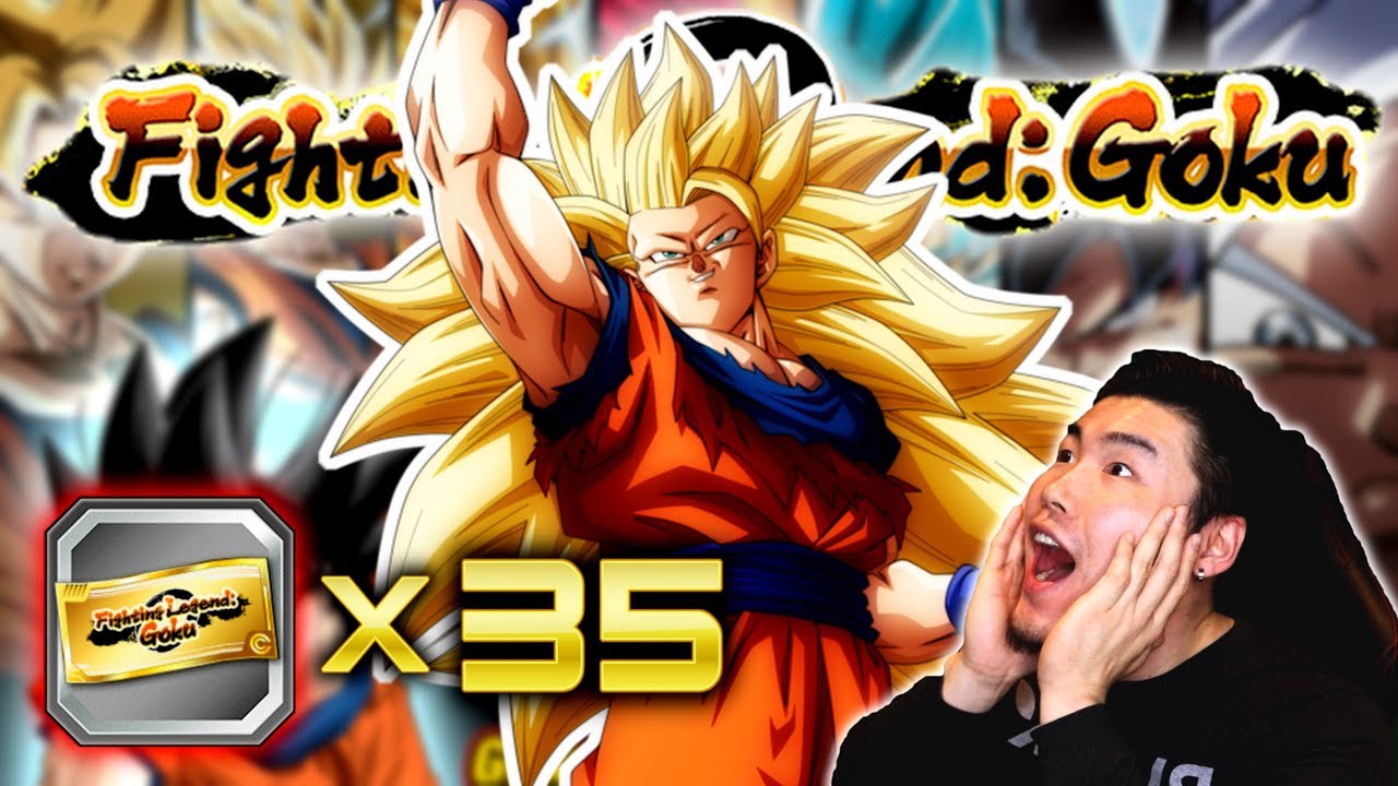 BASICALLY LR SSJ3 GOKU TICKETS! "Fighting Legend: Goku" Ticket Banner Summons! | DBZ Dokkan Battle