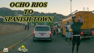 Travelling to Spanish Town from Ocho Rios after Sunset | Driving In Jamaica in 2023