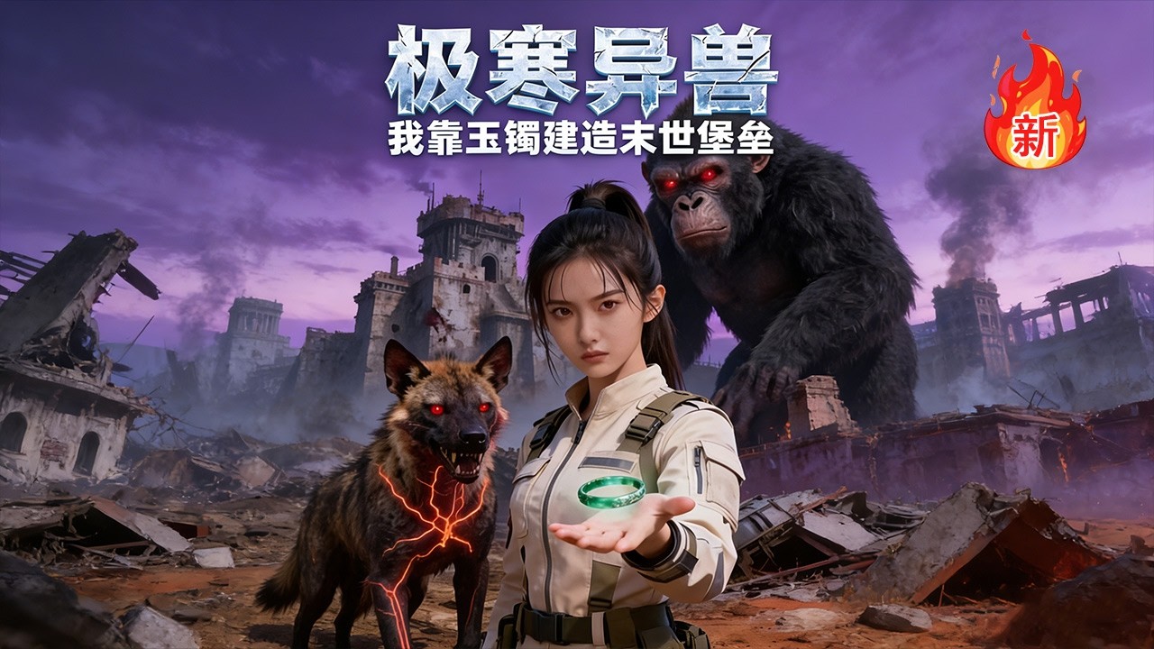 【热门🔥剧】《极寒异兽，我靠玉镯建造末世堡垒》被闺蜜害死后我携空间重生，在零下60度世界建末日桃源，驯兽为王~ #漫剧#完结#玄幻#逆袭#嘎嘎乐#科幻