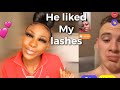 DRAMATIC LASHES PRANK ON MONKEY APP😍