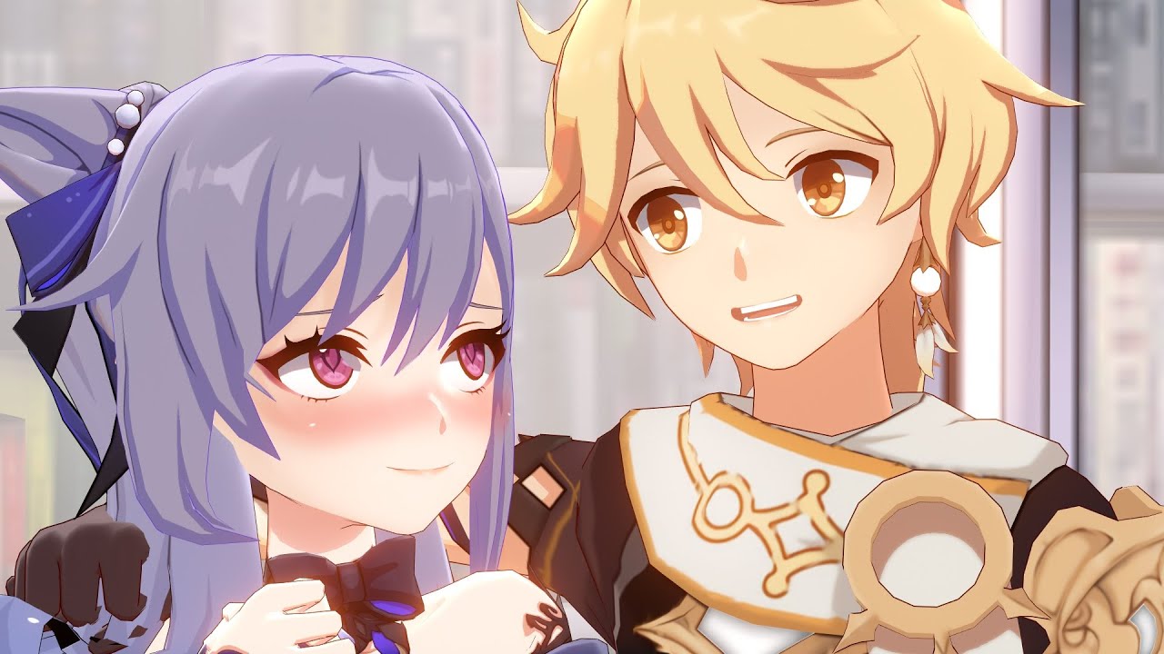 Aether flirts with Keqing