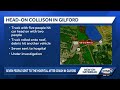 Seven people sent to the hospital after head-on crash in Gilford