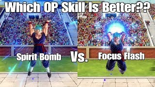 Xenoverse 2 Skill Test! Spirit Bomb Vs. Focus Flash Which OP Ki Skill Is Better