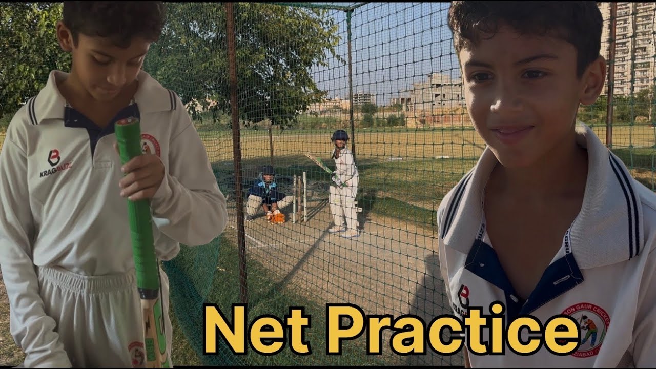 Batting practice | Net session in cricket academy 🏏 - YouTube
