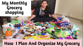 Indian Monthly Grocery Shopping Planning & Organization | How I store Food Items in the Kitchen