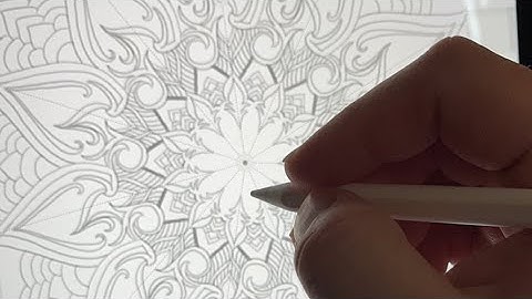 How to Draw Mandala Quick & Easy on IPad Pro - Apple Pencil w Procreate or Sketchbook by Autodesk