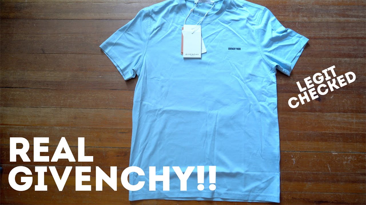 LEGIT GIVENCHY SHIRT - How to tell + checking out this subtle logo tee -  YouTube