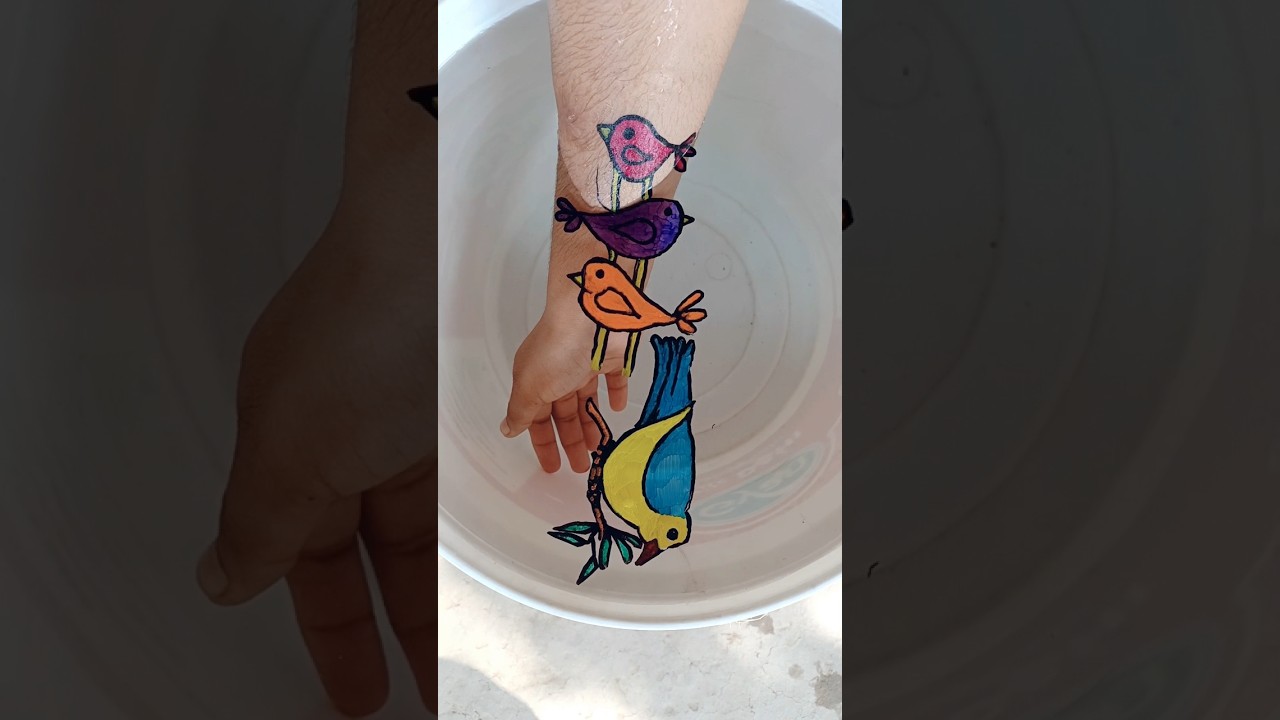 Amazing 😍 magic bird 🐦 drawing funny video 