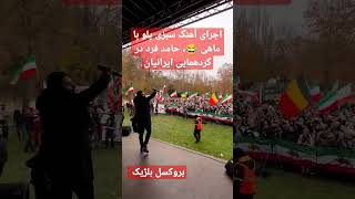 اجرای آهنگ سبزی پلو با ماهی ، حامد فرد در گردهمایی ایرانیان😂 #مهسا_امینی