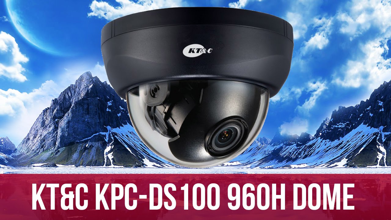 KT&C KPC-DS100 750+ HTVL 960H Indoor Day/Night Video Security Dome ...