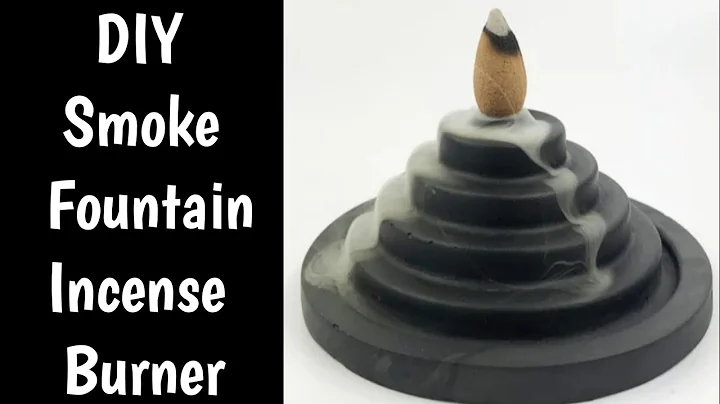 Diy backflow incense burner |How to make smoke fountain at home/ Diy incense cone holder |