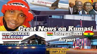 Great News On Kumasi International Airport Ghana🇬🇭| Fully Completed | Received First Flight ✈️Watch