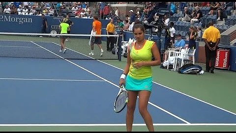 Sania Mirza and Colin Fleming US Open 2012 mixed doubles quarterfinal clip - DayDayNews