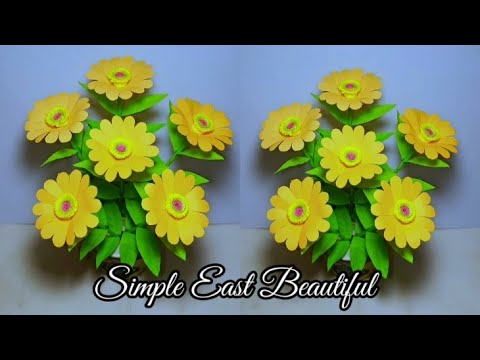 🔥CARA MEMBUAT BUNGA MUDAH SIMPEL & CANTIK || Kerajinan Bunga || DIY 🌺How To Make Flower With Paper