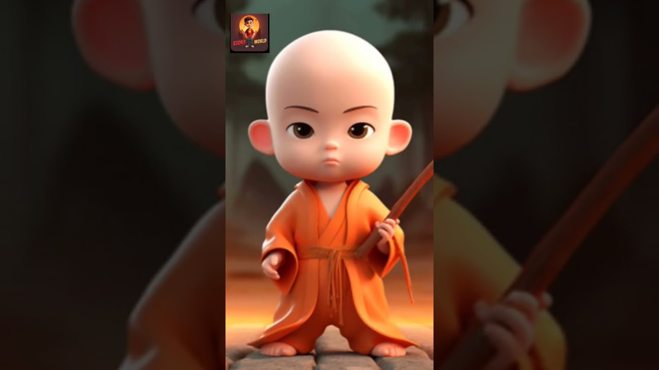 little monk so cute new status 🔥🥰