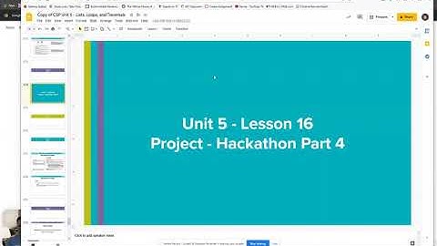 Hackathon Project Lesson 16-17