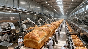 Inside the World’s Biggest Bakery! (150,000 Loaves Daily)