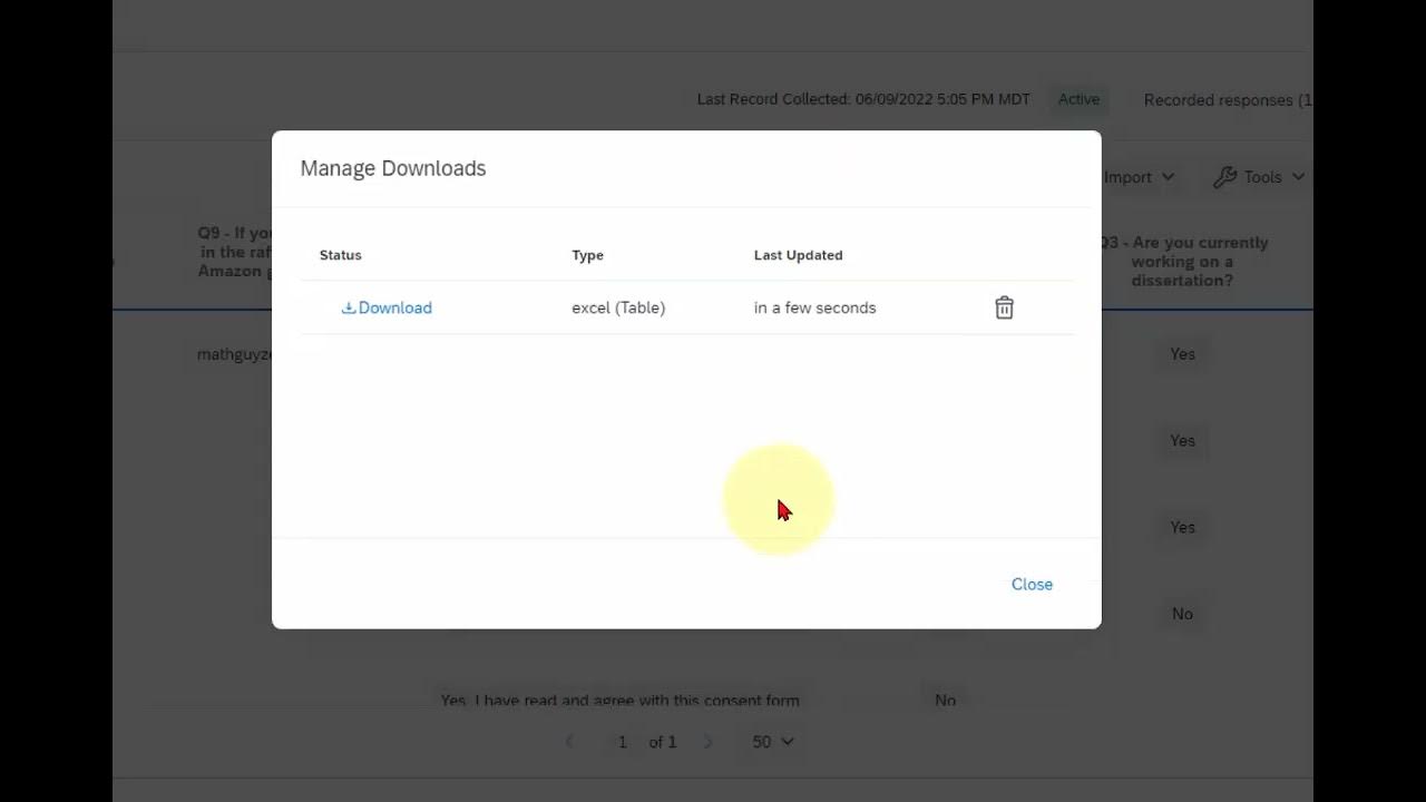 Qualtrics How to download your data from a survey YouTube