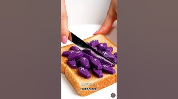 Spreading 🎃Halloween🍬 on Toast 🍞 5 #asmr #satisfying #relaxing #shorts #reels #reel #oddlysatisfying