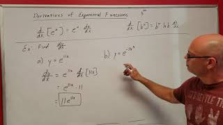 Derivatives of Exponential and Inverse Trigonometric Functions (Part 2 Math 270)