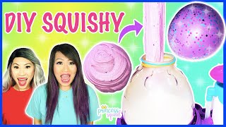 HOW TO MAKE DIY FIDGET STRESS BALL SQUISHY with SLIME