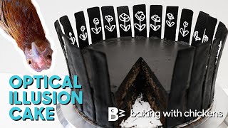 Black Cacao Cake Spinning Zoetrope Animation