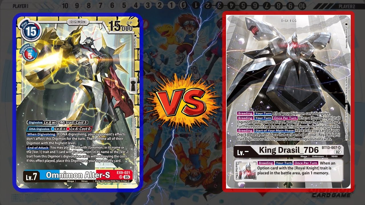 Royal Knight VS Omnimon Alter S | DIGIMON TCG | Partida Comentada | BT 22