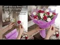 ​"Creating a beautiful bouquet from soap flowers"