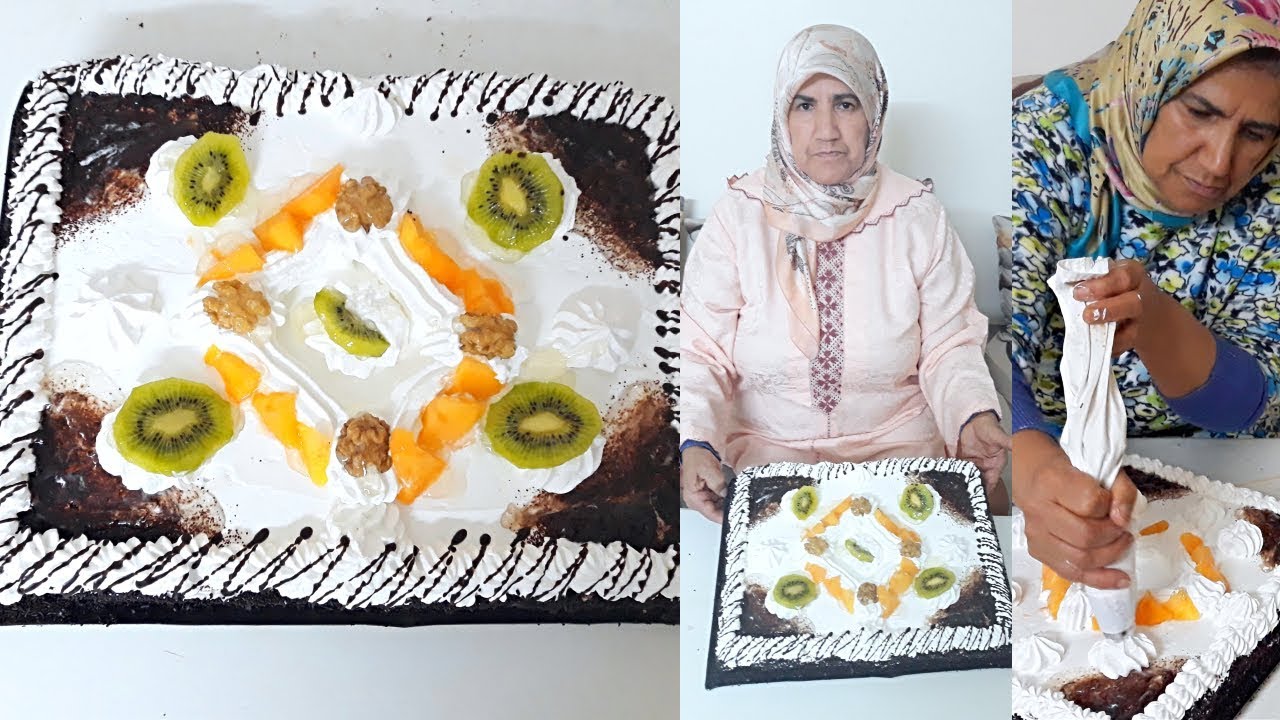 حلوة لاكريم 🎂 بالحجم الكبير للأعياد الميلاد🍰 طورطة رأس السنة 2022 مع الحاجة روكي