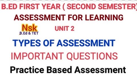 B.ED FIRST YEAR | SECOND SEMESTER | ASSESSMENT FOR LEARNING | IMPORTANT QUESTION | 10 MARKS