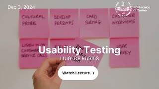 HCI2024 - Lecture 19 - Usability Testing