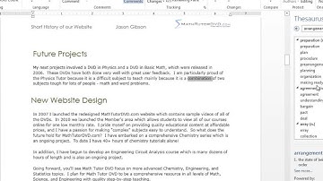 Lesson 46 - Word Count, Thesaurus, And Language Translation