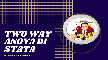 Two Way Anova-test met interactie bij STATA