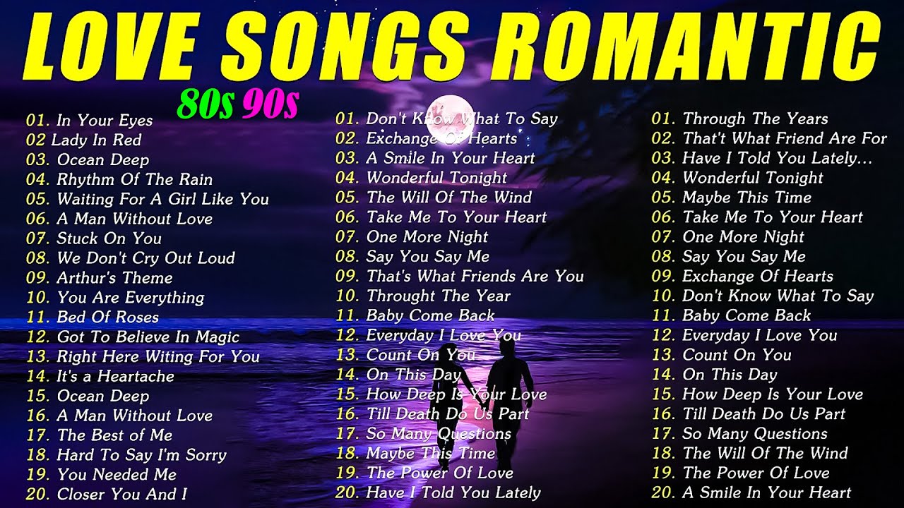 Best Old Love Songs Romantic - WestLife,  MLTR,  Boyzone, Cher & Peter Cetera, David Pomeranz