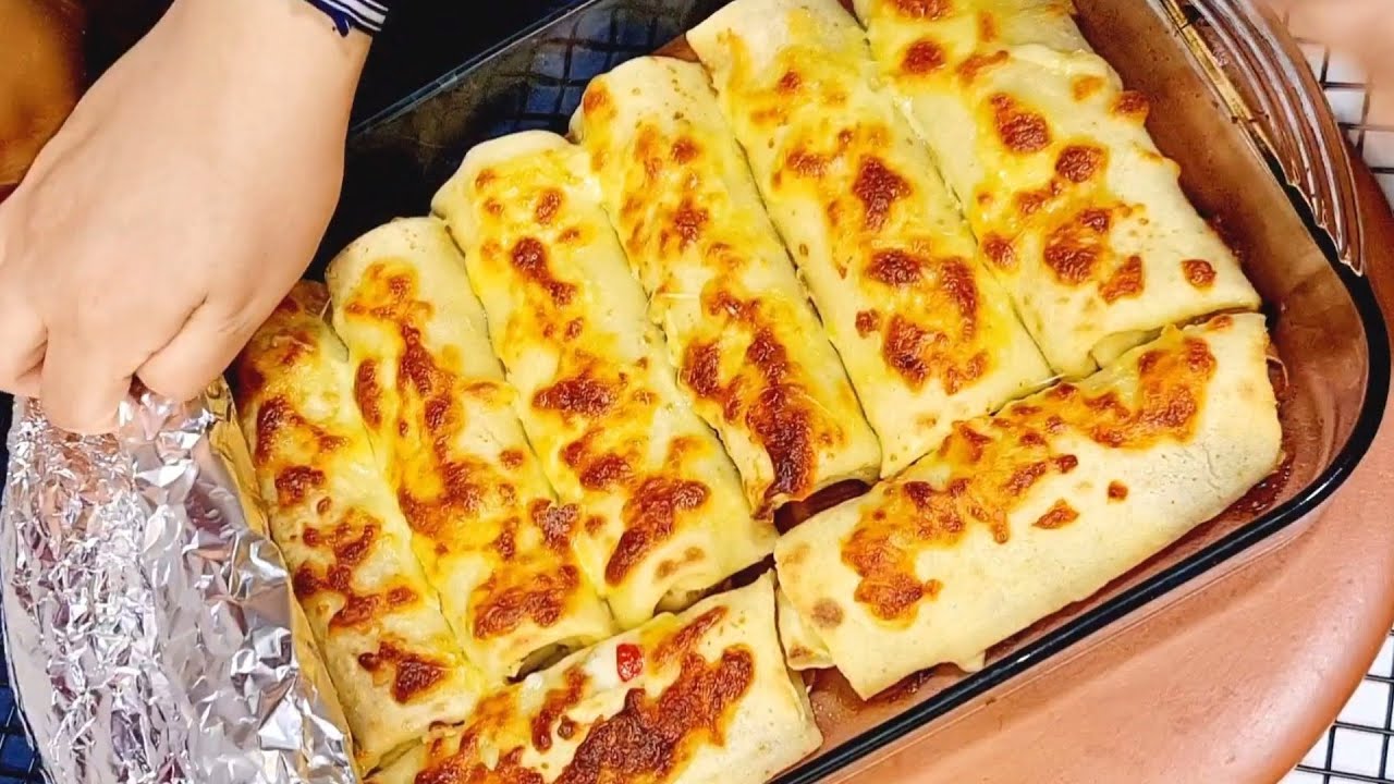 صينية الكريب في الفرن😋الكل هيسالك علي طريقتها