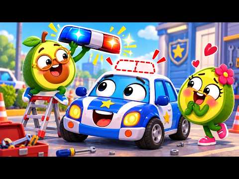 Where Is the Baby Siren? | The Police Car Lost Its Siren | Kids Cartoons