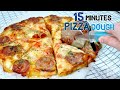 How to Make 15 Minutes Quick Foolproof Pizza Dough!