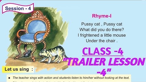 Class-4 : ENGLISH : Lesson-4 (TRAILER LESSON) :Session-4 : Odia Medium