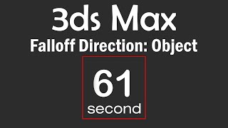 3ds Max 2023: Map Falloff Direction: Object