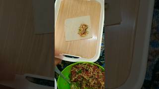 Roll Folding Spring Rolls Making