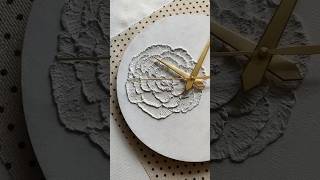Easy way to make a floral clock using sculpture paste #art #painting #flowers #satisfying #artist