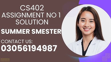 cs402 Theory of Automata (CS402)Assignment # 01 solution Summer 2024