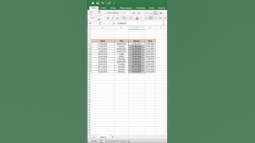 💡 Date Month Year in Excel | Excel Trick | Excel Tutorial | Autofill Date | #shorts | #short